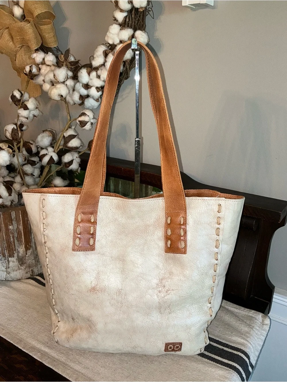 Bed Stu Leather Stevie Tote Shoulder Bag Nectar Lux Tan Rustic Retail $255